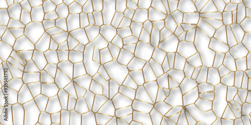 Abstract golden hexagon graphic ornament. arabian Stylish Seamless pattern on white background. Creative design. Design for book, notebook and calendar covers. high quality textile design, vector .	
