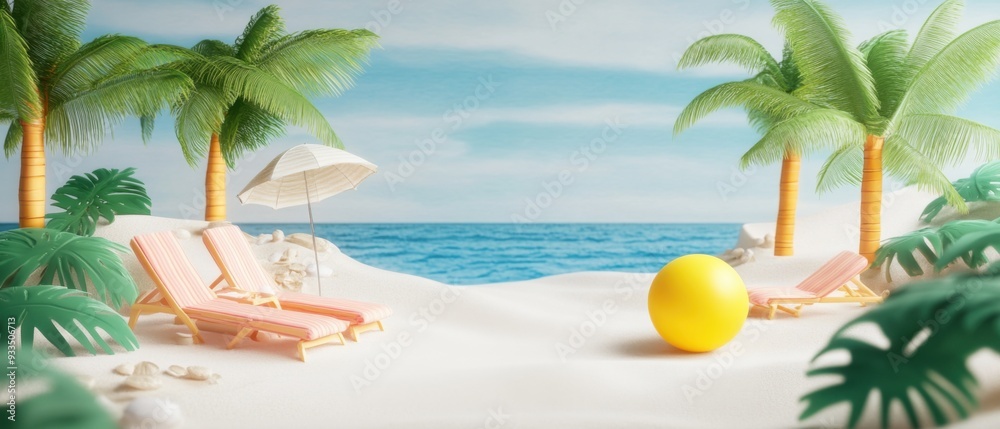 Obraz premium Tropical Beach Paradise