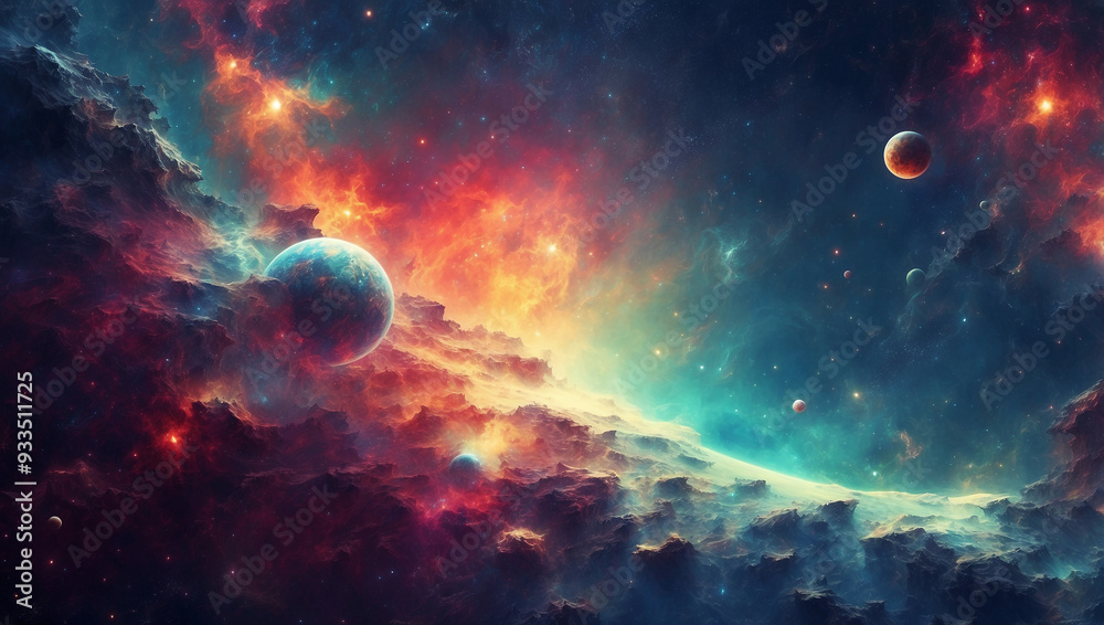 Abstract space background Abstract space background
