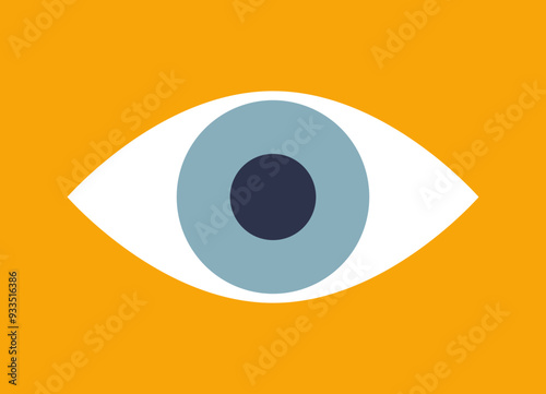 Illustration of a stylized eye, symbolizing vision and perception.