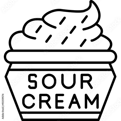 Sour cream Icon
