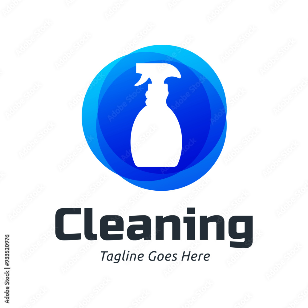 Obraz premium Set of Home Cleaning Services Logo Design Vector. Clean spray logo design.