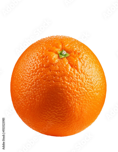 uma laranja isolada com fundo transparente