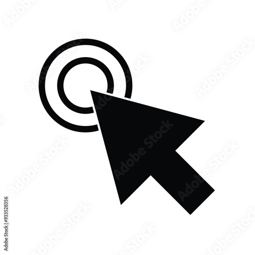 cursor icon vector on white background