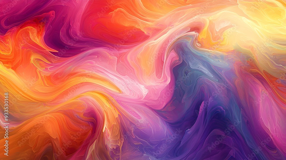 Fluid Swirling Abstract Wave Pattern with Vibrant Blended Colors and Dynamic Energy Fluid Swirling Abstract Wave Pattern with Vibrant Blended Colors and Dynamic Energy