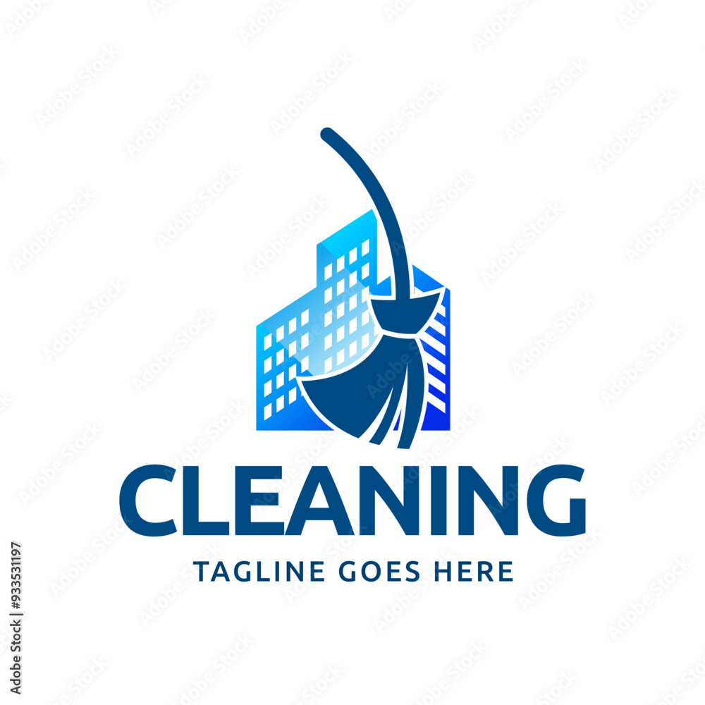 Home Cleaning Services Logo Design Vector. Cleaning broom logo design. Home Cleaning Services Logo Design Vector. Cleaning broom logo design.