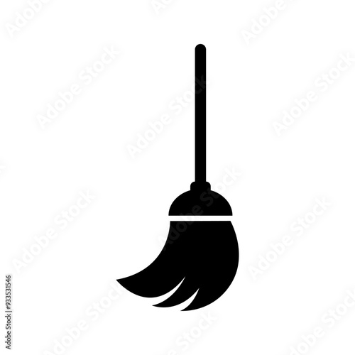 Cleaning broom icon vector design.
