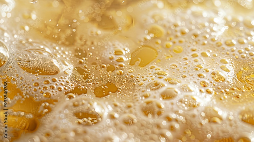 Beer with bubbles close-up as a background Beer with bubbles close-up as a background