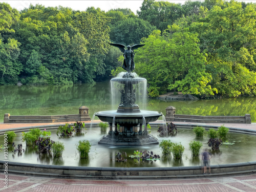 Canvastavla Bethesda Terrace and Fountain