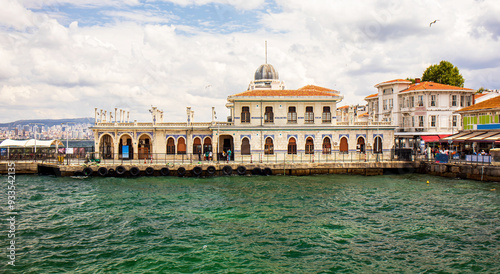 view of buyukada ferry port , adalar prince islandsi stanbul photo