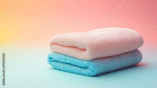 Soft Terry Towel in Pastel Colors