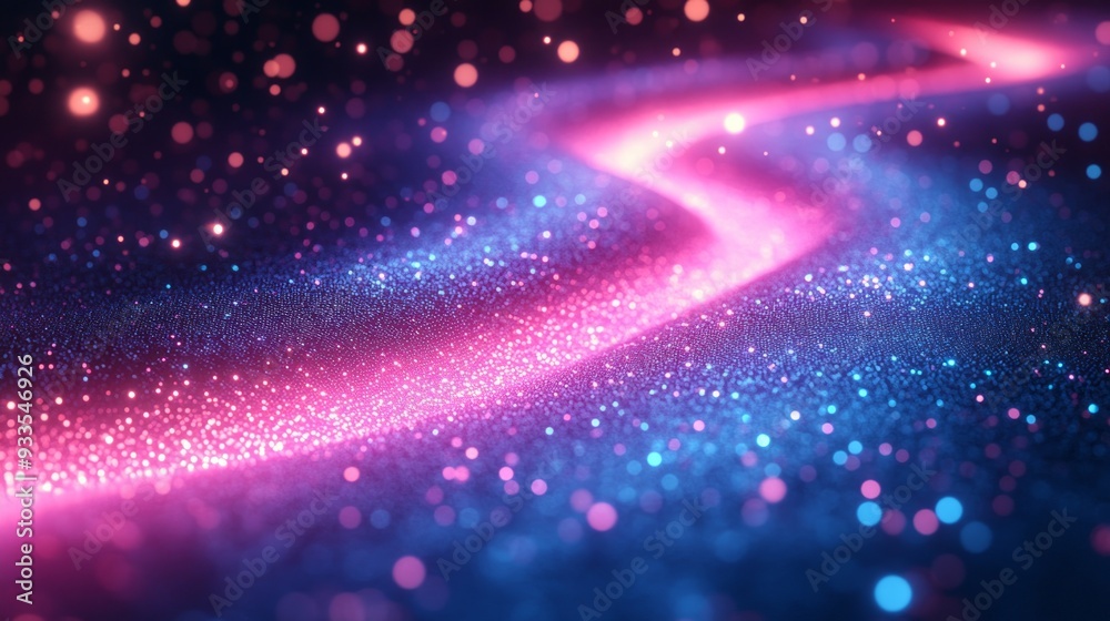 Naklejka premium Abstract Pink and Blue Glitter Background