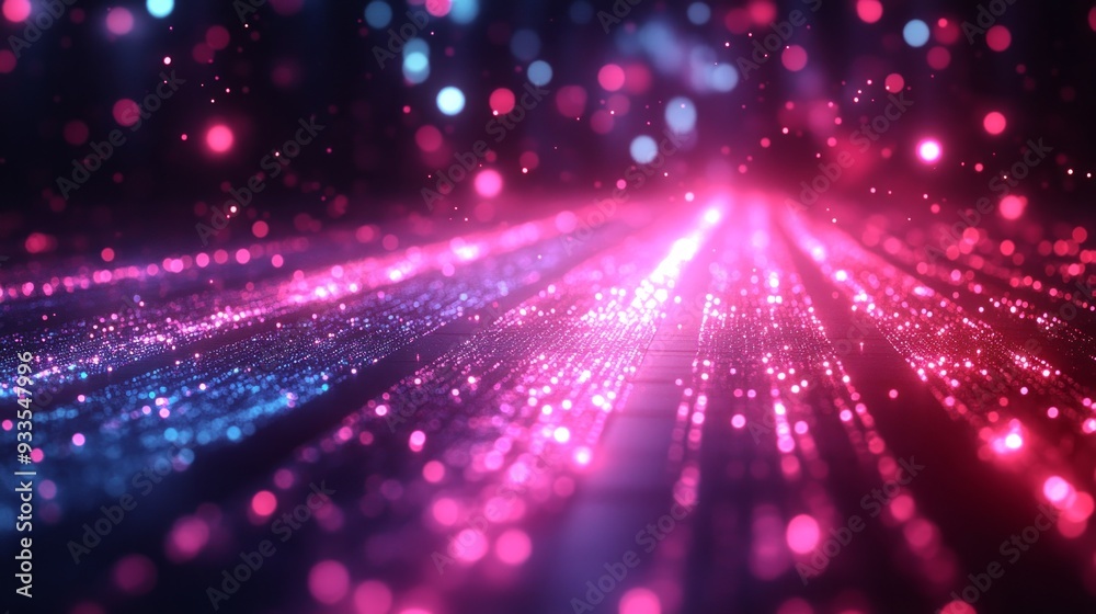 Abstract Pink and Blue Light Trails Abstract Pink and Blue Light Trails
