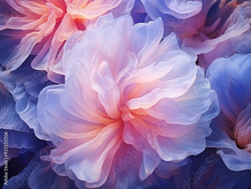 Superb Close-up of blue creamy smooth textured surface