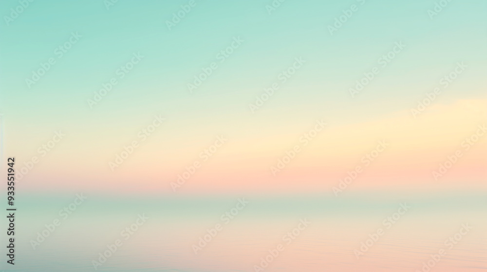 Pastel Sunrise Over Calm Ocean with Soft Gradient Colors in Horizon, Minimalist Seascape for Tranquil and Serene Mood, Perfect for Relaxation Themes and Backgrounds Pastel Sunrise Over Calm Ocean with Soft Gradient Colors in Horizon, Minimalist Seascape for Tranquil and Serene Mood, Perfect for Relaxation Themes and Backgrounds