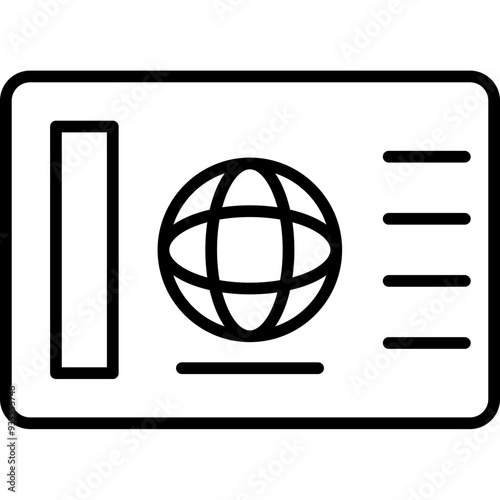 Bild auf Leinwand Webpage Icon