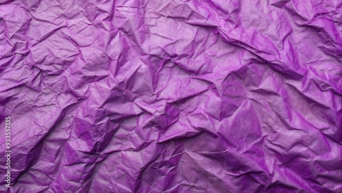 Purple crumpled paper texture for backgrounds and designs with copy space