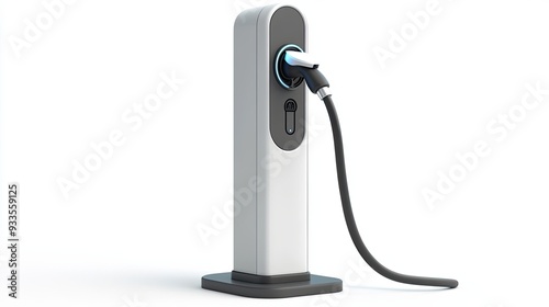 Contemporary car power point design isolated