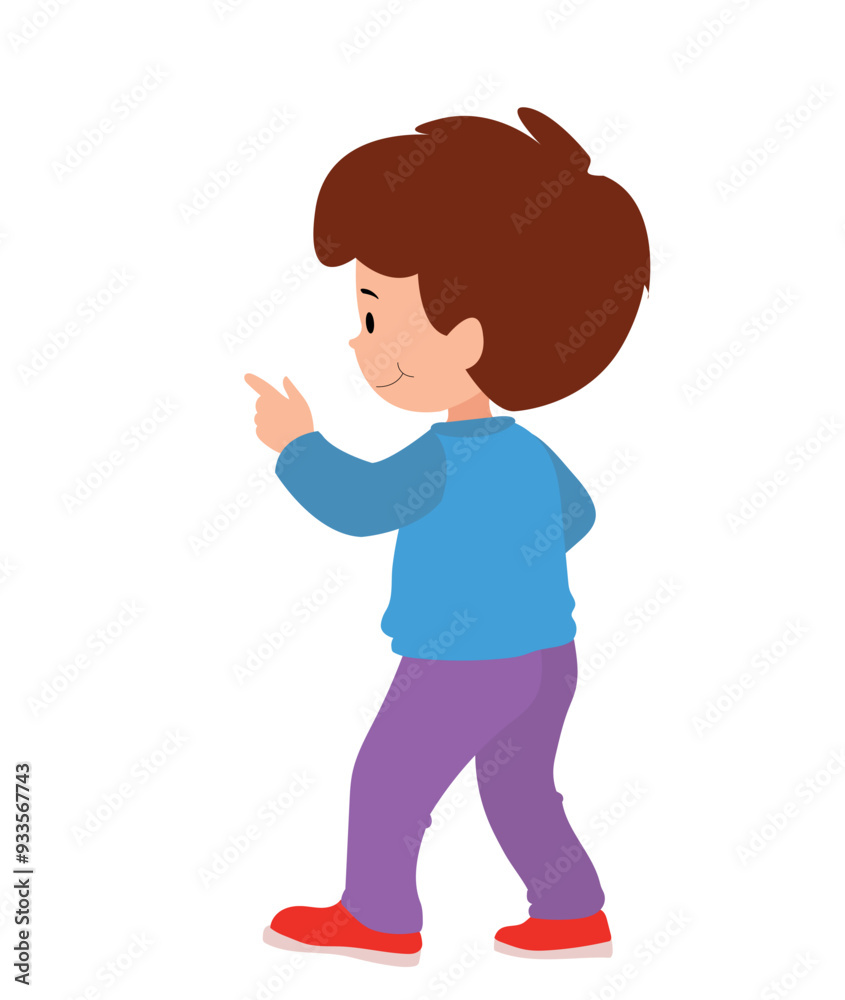 vector illustration of students in different postures vector illustration of students in different postures