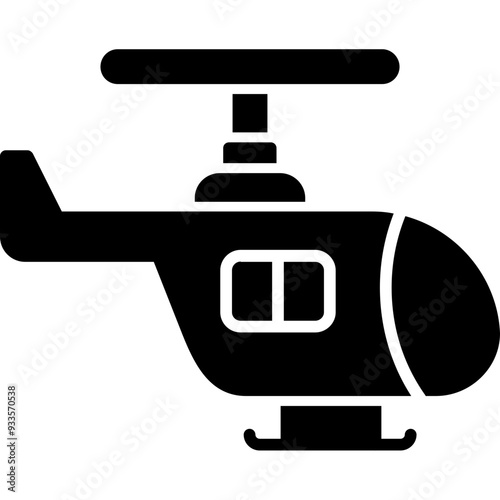 Medical Rescue Helicopter Icon photo