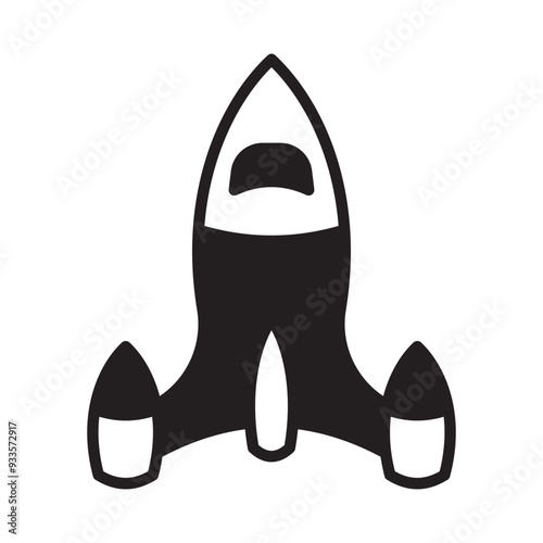 Spaceship Solid Black