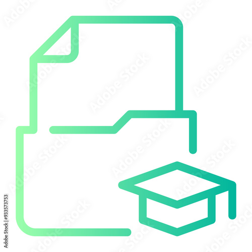 curriculum gradient icon