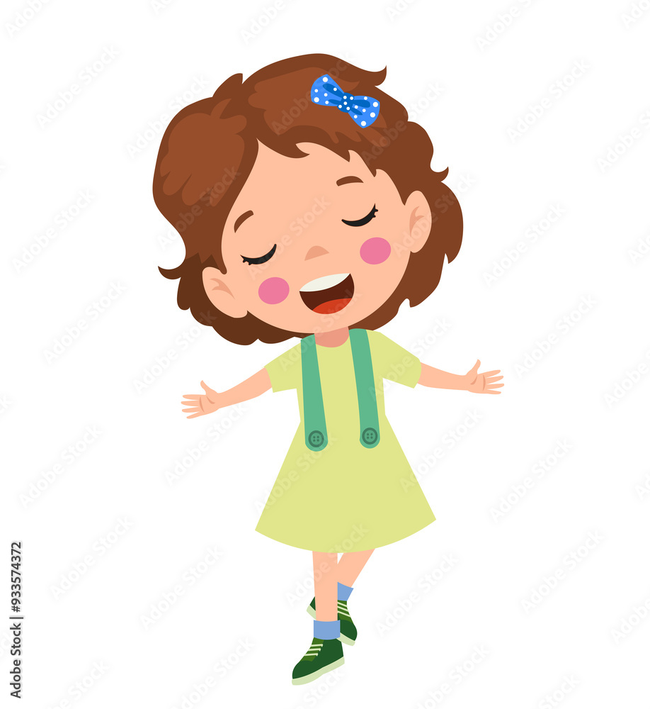 vector illustration of students in different postures vector illustration of students in different postures