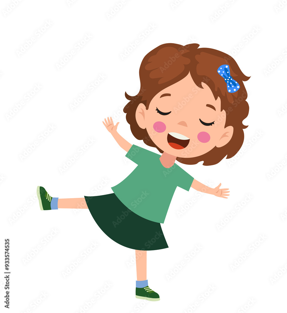 vector illustration of students in different postures vector illustration of students in different postures