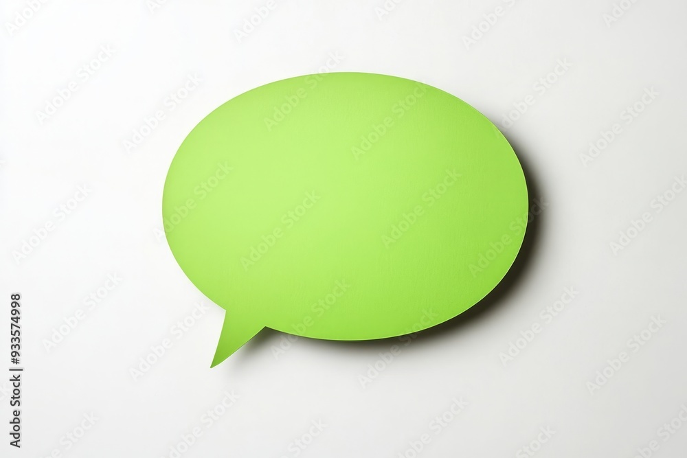 Light green speech bubble isolated Light green speech bubble isolated