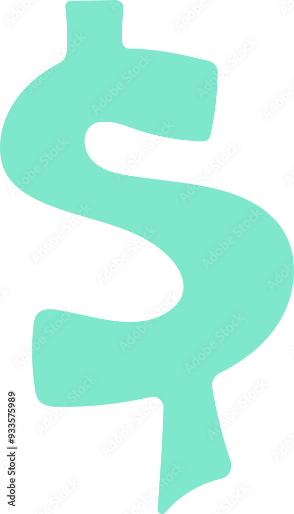 Abstract Scribble Dollar Icon