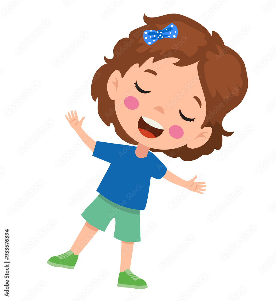vector illustration of students in different postures vector illustration of students in different postures