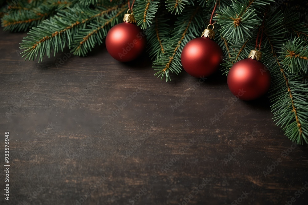 Christmas Tree Background with Copy Space Christmas Tree Background with Copy Space
