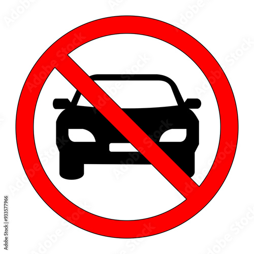 Cars are prohibited from entering