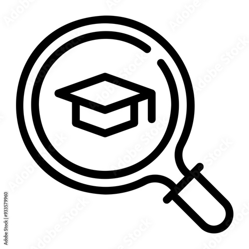 research line icon