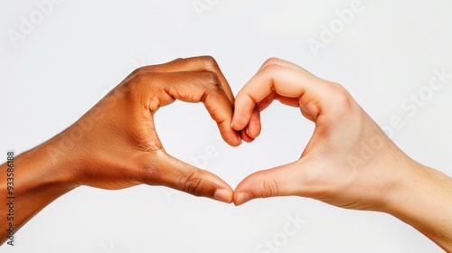 The Hands in Heart Shape