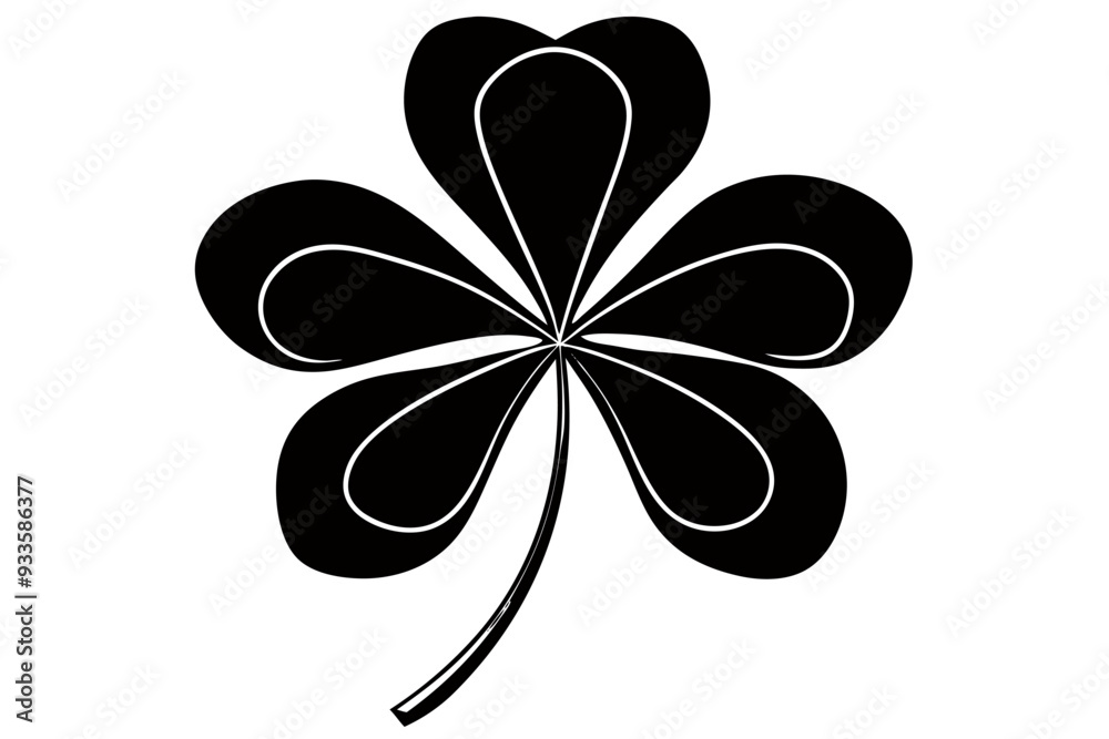 Creative Flower SillouetteVector Art Illustration Creative Flower SillouetteVector Art Illustration