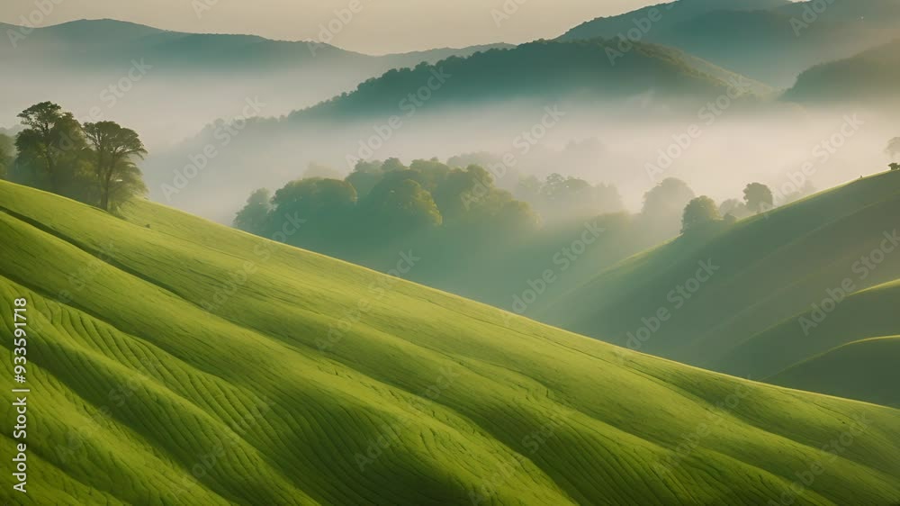 Rolling Hills and Morning Mist Rolling Hills and Morning Mist