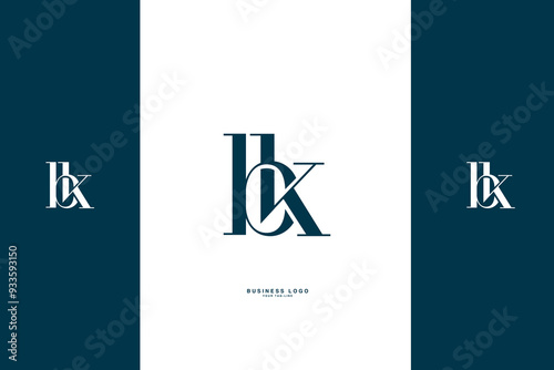 BK, KB,B , K, Abstract Letters Logo Monogram photo