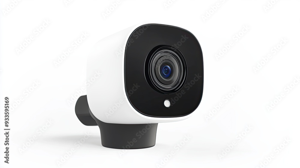 CCTV Camera set white isolated on white backgrund for video surveillance background Smart home concept CCTV Camera set white isolated on white backgrund for video surveillance background Smart home concept
