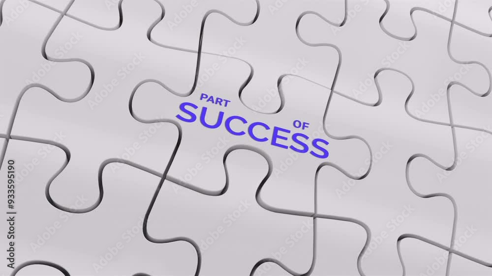 Failure part of success text on white Puzzle jigsaw flipping rotation two words 3d Animation Failure part of success text on white Puzzle jigsaw flipping rotation two words 3d Animation