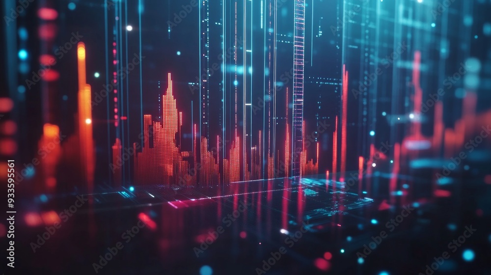 Abstract Digital Cityscape Abstract Digital Cityscape