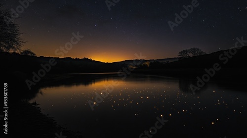 Night Sky Reflected in Still Water