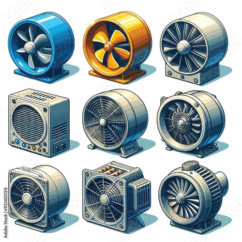 Ventilator vector illustration