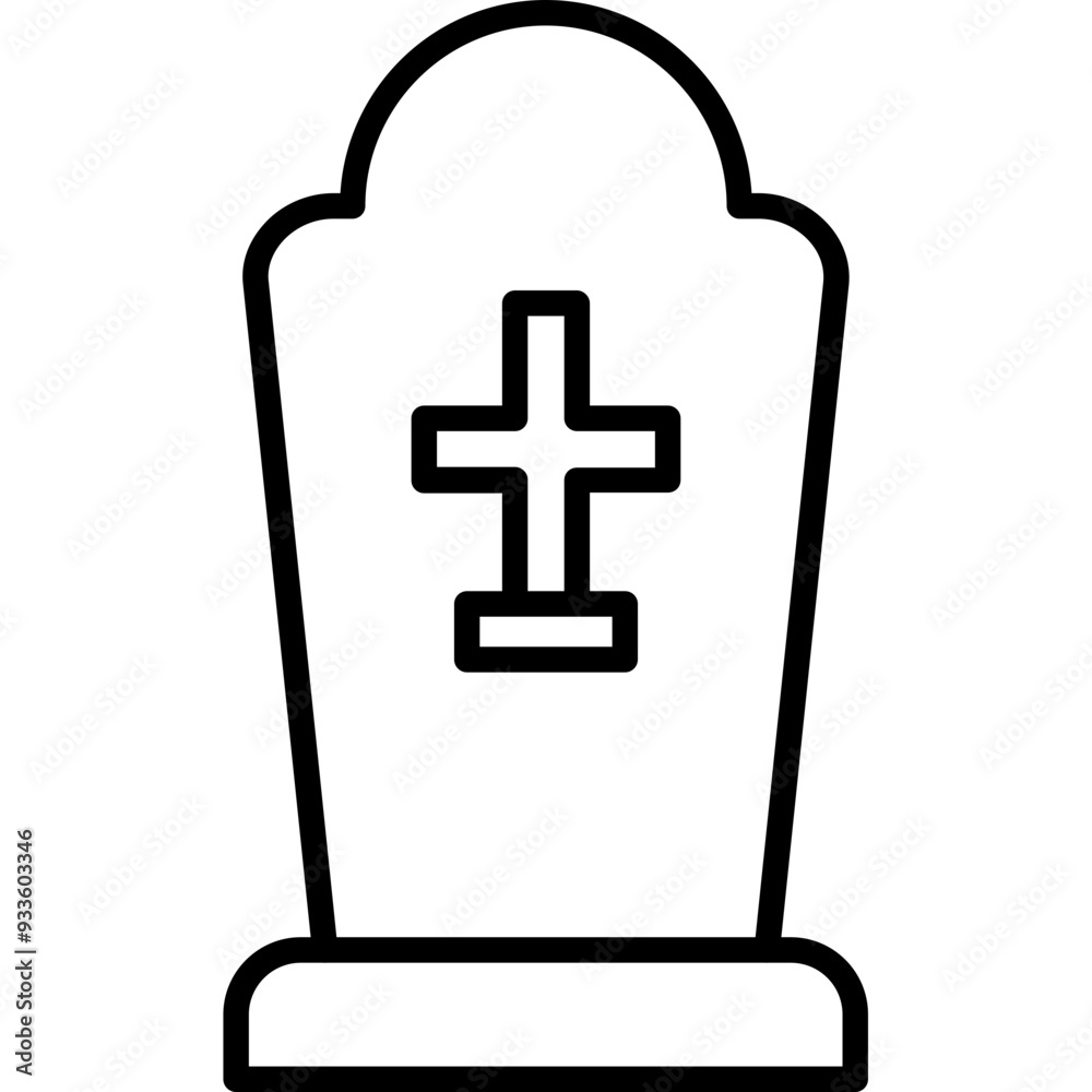 Obraz premium Gravestone Icon