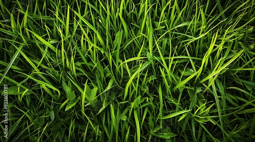 Close Up View of Lush Green Grass