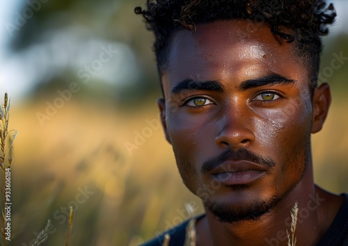 Close-Up Portrait of an African Man