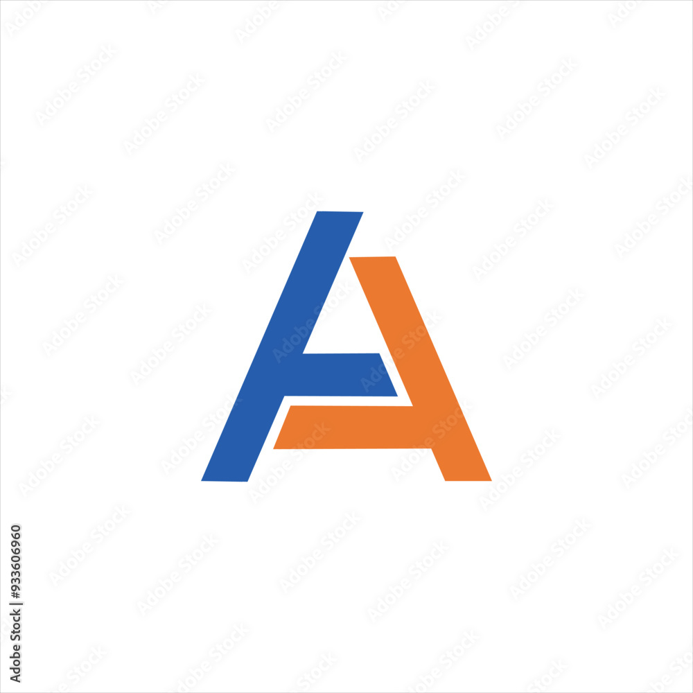 AT Abstract Letters Logo Monogram AT Abstract Letters Logo Monogram