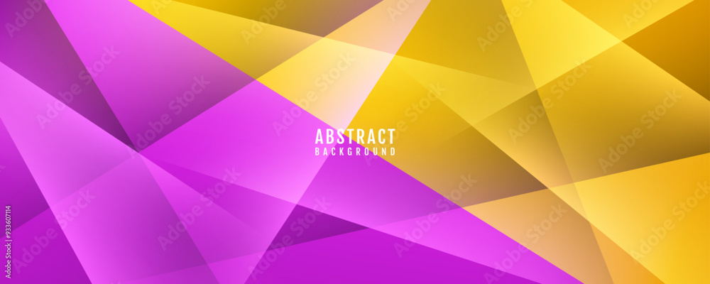 3D purple yellow abstract background overlap layer on bright space with cutout shape effect decoration. Modern graphic design element polygon style concept for banner, flyer, card, or brochure cover 3D purple yellow abstract background overlap layer on bright space with cutout shape effect decoration. Modern graphic design element polygon style concept for banner, flyer, card, or brochure cover