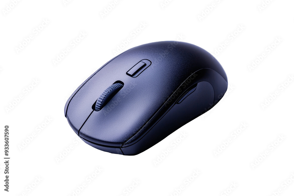 Modern Wireless Ergonomic Mouse Isolated on White Background Modern Wireless Ergonomic Mouse Isolated on White Background