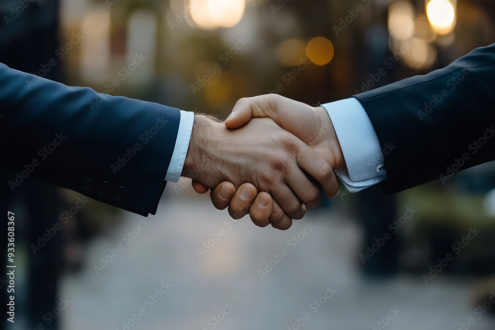 Close-Up Handshake Between Two Businessmen: A Moment of Agreement. Realistic digital art. Close-Up Handshake Between Two Businessmen: A Moment of Agreement. Realistic digital art.